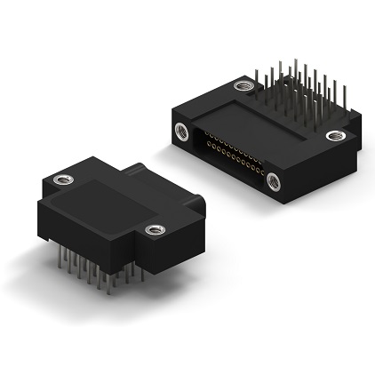 PCB Right Angle Dual Row Plated Thru Hole Plastic Shell (Style 8) Connectors